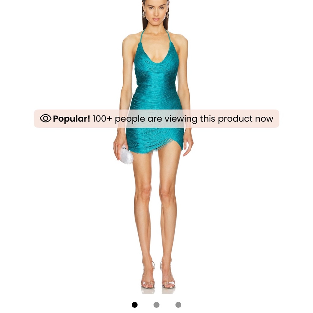 NWT Teal Halter Mini Dress